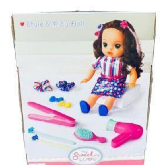My Sweet Love Style and Play Doll Toy Set, 13 pcs - Picture 2 of 2